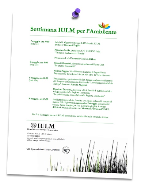 Settimana dell'ambiente allo IULM